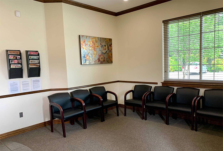 Dental office waiting room